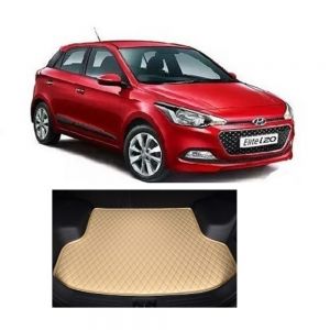 Trunk/Boot/Dicky PU Leatherette Mat for Elite i20 - beige